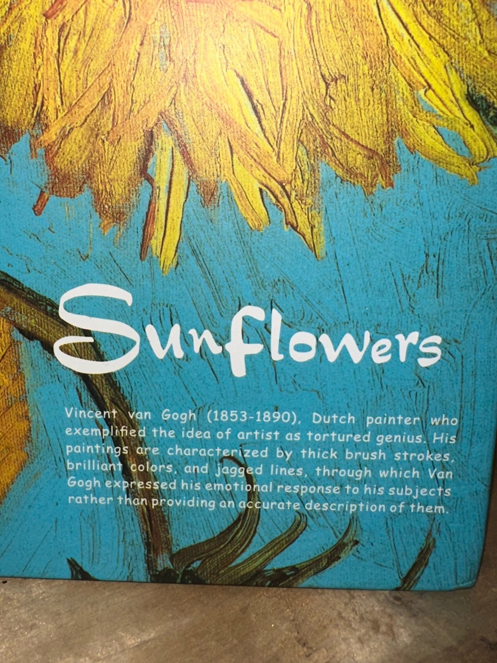 Van Gogh Sunflower, Large Spiral Notebook, 8x10, Big, Hardcover~New - Picture 3 of 7